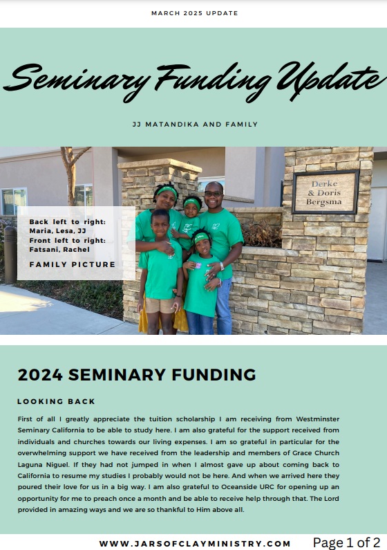 seminary funding update malawi