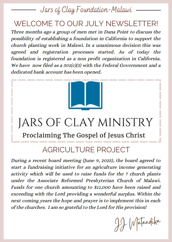 July Newsletter
